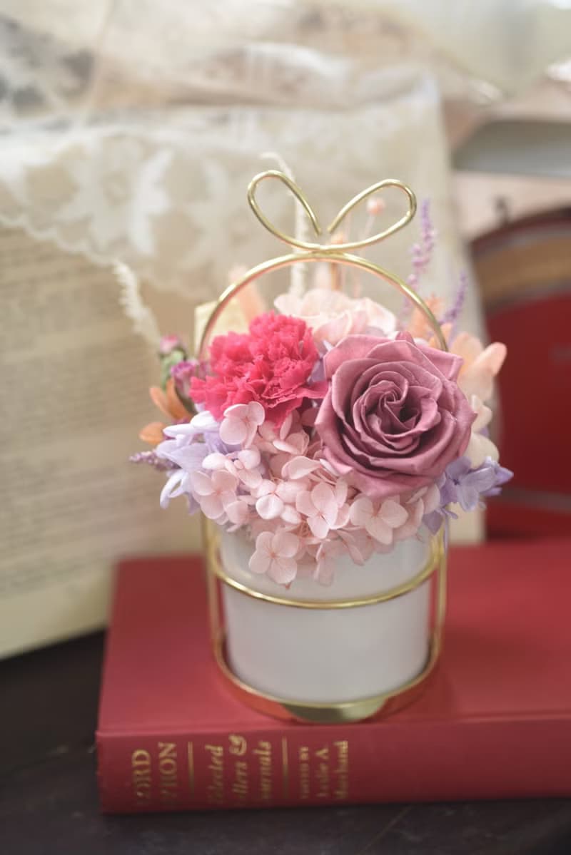 永生花禮 母親節花禮 乾燥盆花  開幕花禮 生日禮永恆時刻