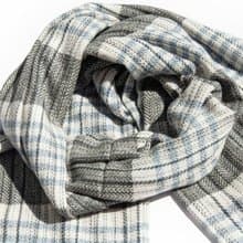 喀什米爾Cashmere 針織圍巾 純羊毛圍巾 手織圍巾 編織圍巾-日本