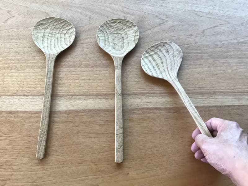 クリの木のサーバースプーン 大きめサイズ