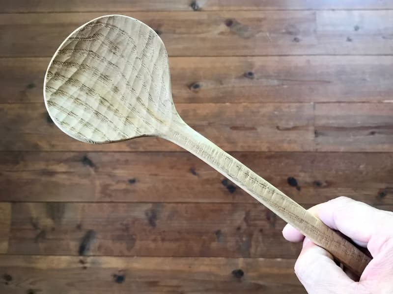 クリの木のサーバースプーン 大きめサイズ