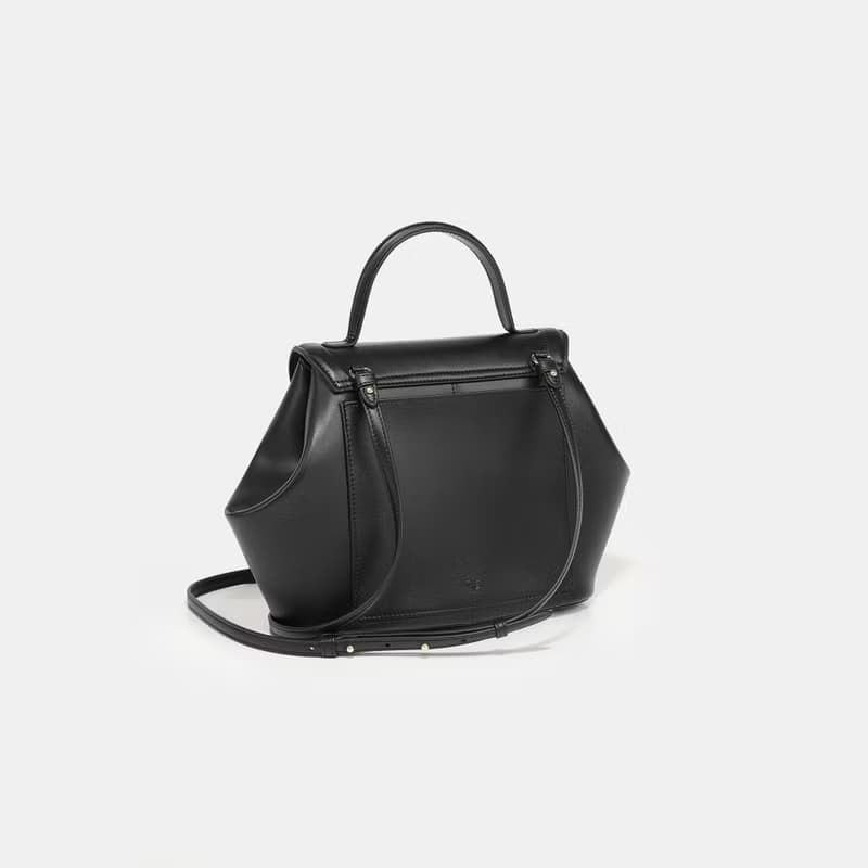 The Miro Bag 玉米基純素皮革 手提包 斜背包 黑色