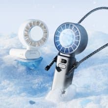 【2025新品上市|快速出貨】100檔冰敷折疊高速手持風扇 渦輪Ice