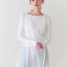 Frill layered dress_White