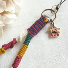 Paris*Le Bonheun。細繩的纏繞。編織手腕繩(五元素)