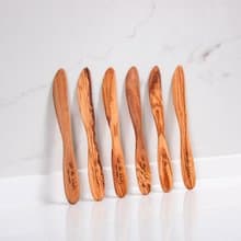 橄欖木經典果醬奶油抹刀六件組