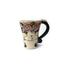 Nice Little Clay 手工鈴鐺杯 可愛貓 0101-159
