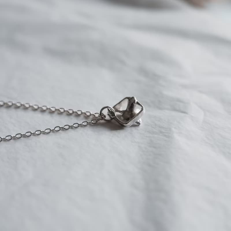 真實花朵【花語窗櫺】999純銀/項鍊吊墜/銀黏土手作