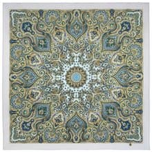 Original Pavlovo Posad Russian Shawl 100% Wool Woolen Scarf 125x125 cm 2049-1 N