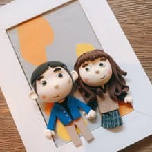 黏土 似顏繪 紀念日 情人節 母親節 畢業 禮物