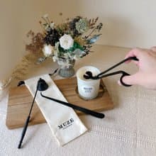 【超值特惠】蠟燭工具組 滅燭罩/燭芯剪/蠟燭鈎/金屬托盤贈點火器