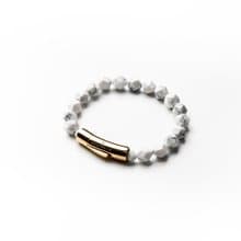 【NOUVELLE】SnapEase | 切角白松石手鏈