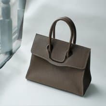 灰色荔枝紋牛皮包包 真皮手縫牛皮包包