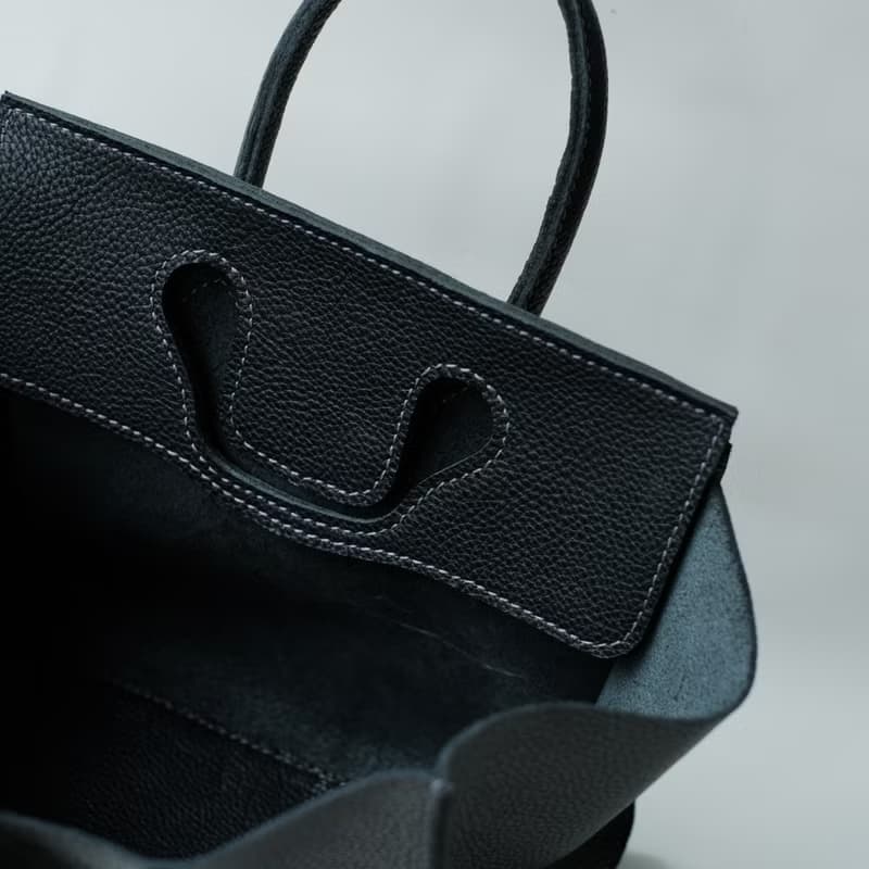 灰色荔枝紋牛皮包包 真皮手縫牛皮包包