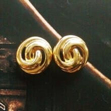 Vintage Jewelry 西洋古董飾品 MONET 摩登簡約 針式耳環