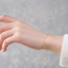 迷你珍珠手鍊│高雅 氣質 14kgf 注金