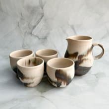極光水墨。手工陶瓷茶具 茶杯 陶杯 酒杯 對杯 湯吞 教師節禮物