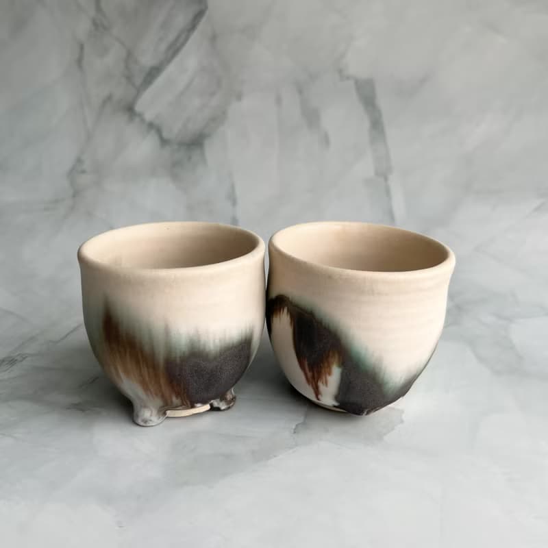 極光水墨。手工陶瓷茶具 茶杯 陶杯 酒杯 對杯 湯吞 教師節禮物