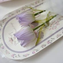 寄語花箋 紫 樹脂鬱金香花飾
