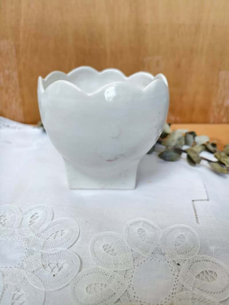 粉色大理石紋花瓣型花器