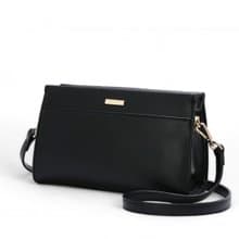 ANNA DOLLY 輕盈雙色斜背包 黑色