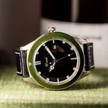 經典拱型鏡面水鬼系列 - 黑面綠框