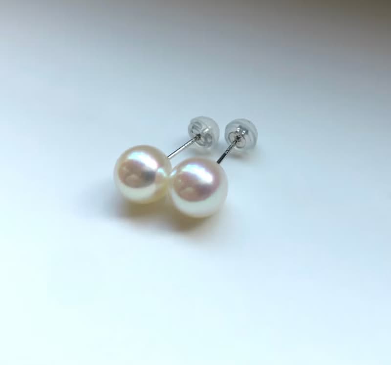 High quality Akoya pearl earring np sea pearl