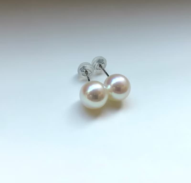 High quality Akoya pearl earring np sea pearl