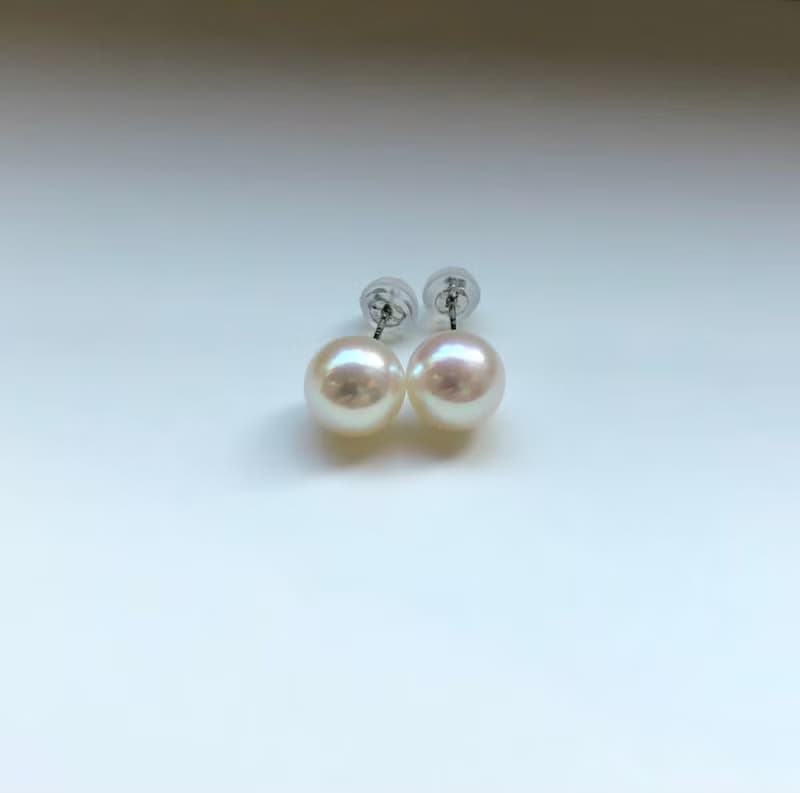 High quality Akoya pearl earring np sea pearl