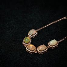 TBF - 天然 蛋白石 歐泊 手鍊 白歐泊 水歐泊 歐泊石 唯美包框