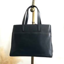 【 日本直送　名牌中古包 】LOEWE ロエベ ハンドバッグ ダークネイビー レザー vintage ヴィンテージ オールド fgfjhr