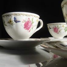 【老時光 OLD-TIME】早期二手國外進口骨瓷茶具組(一杯一盤為一組