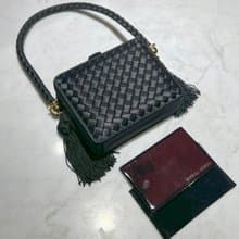 BV罕有絕版菱格流蘇手提包 附原裝鏡子 日本中古二手vintage