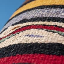 土耳其地毯抱枕套 羊毛抱枕套 kilim圖騰地毯枕頭套-達利風藝術感