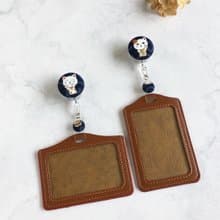 手作好禮 ALL PASS 發財貓伸縮扣環 +卡套 悠遊卡證件套卡夾 