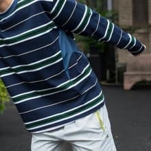 T-SHIRT 戶外運動透氣條紋長袖 Cityboy潮流寬鬆休閒百搭圓領T恤