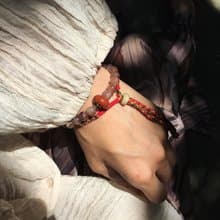 【Lost and find】西藏 祈福 太陽石 紅石 瘋狂瑪瑙 手鍊 手帶