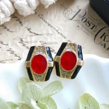 Vintage Jewelry 西洋古董飾品 ART DECO 都會摩登 針式耳環