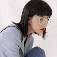 純白貓眼鏡框眼鏡 × FROMEYES 高折射濾藍光