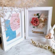 永生花 乾燥花 相框 新婚 情人節 母親節 紀念日 禮物 生日 萬用