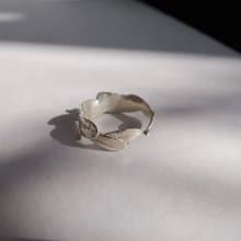 森林系 925純銀 雨露葉 開口式 戒指 免費送禮包裝