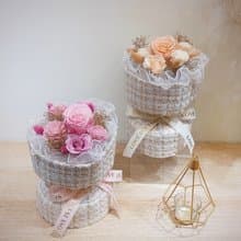 小香風玫瑰永生花花束/永生花/乾燥花/情人節/生日花束/花束/祝賀