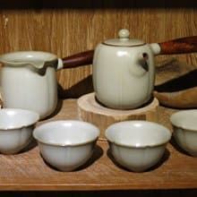 【台客藍】金瓜茶具組 金瓜壺+金瓜茶海+金瓜杯4杯