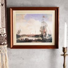 荷蘭Hendrik van Minderhout布魯日的海港印刷掛畫