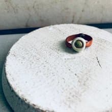 戒指 日本白瓷 自然釉色 無限看不膩色調 真皮革 自然系列