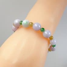 紫羅蘭翡翠手珠手鍊 | 天然緬甸玉A貨翡翠 | 送禮