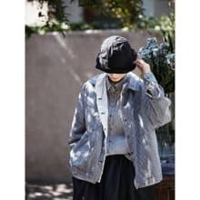 藍白格棉復古柔軟雙層外套