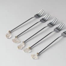 日本高桑金屬  日製宇宙造型垂飾不鏽鋼叉子-2入-多款可選