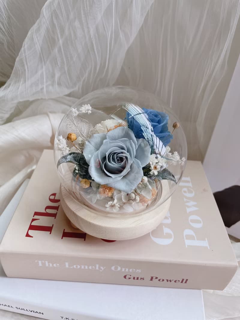 永生花禮 永生花玻璃球 交換禮物 聖誕節