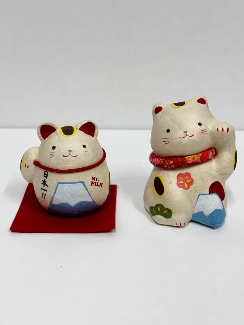 龍虎作 | 和紙富士山日本一招財貓
