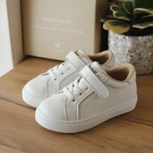 Swan天鵝童鞋 - WithYou 中童真皮休閒鞋-白